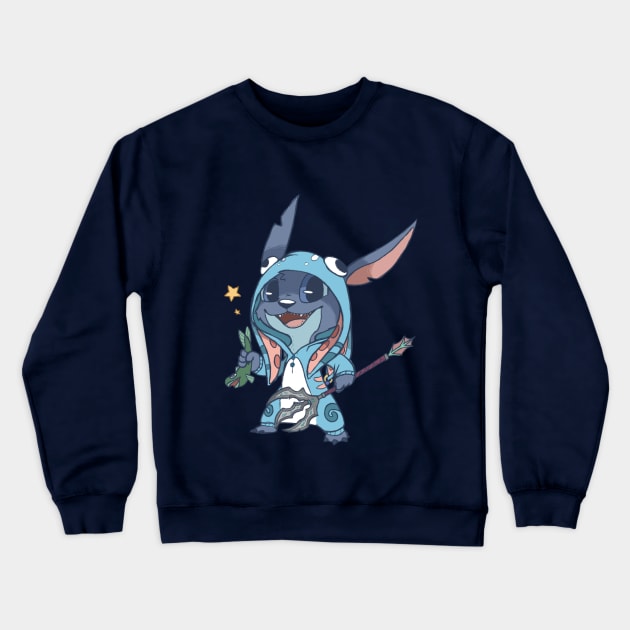 Stitch in a Fizz onesie Crewneck Sweatshirt by FrozenBrownies